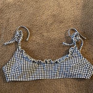 AERIE CHECKERED BIKINI TOP